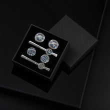 Load image into Gallery viewer, UJOY Cufflinks and Studs Set 4 Shirt Tuxedo Buttons Packed in Cufflink Box for Men