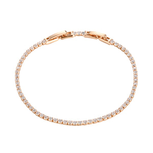 UJOY Fashion Bracelets Tennis Crystal Cubic Zirconia Square Stones Golden Chain Women's Jewelry Gift