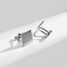 Cargar imagen en el visor de la galería, UJOY Mens Cufflinks Silver and Gold Colors Business Dress Parts for Wedding Party