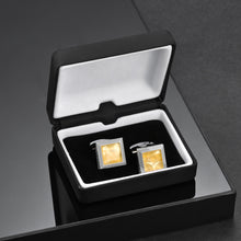 Load image into Gallery viewer, UJOY Men&#39;s Jewelry Cufflinks Blue Stone for Tuxedo Shirts for Weddings, Business, Dinner