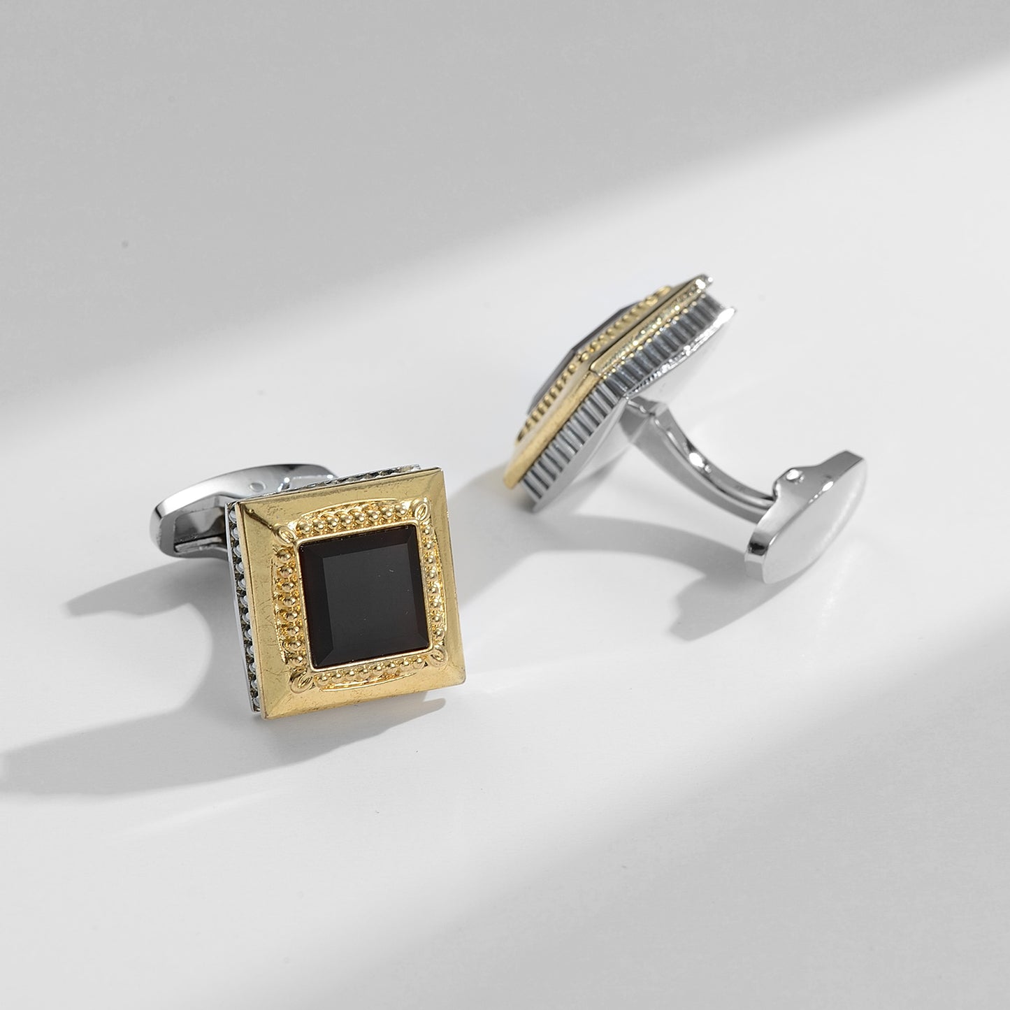 UJOY Vintage Stone Cufflinks for Men Business Wedding Daily Occasion