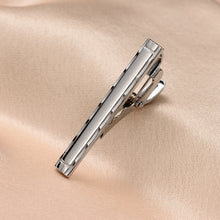 Load image into Gallery viewer, UJOY Skinny Tie Clips Silver Necktie Shirts Bar Pins Box Packed Gift for Men