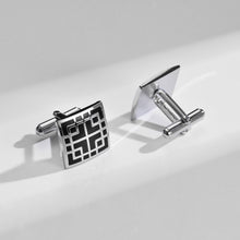 Cargar imagen en el visor de la galería, UJOY Tie Clip Shirts Cufflinks Combo Set Business Parts Necktie Pins Bars Cuff Links Box for Men