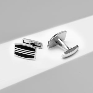 UJOY Silver Color Men's Jewelry Cufflinks for Shirts for Weddings, Business, Dinner