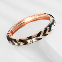 Load image into Gallery viewer, UJOY Womens Multi-Colors Cloisonne Bracelet Gold Plated Hollowed Enameled Hinged Cuff Bangles