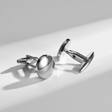 Cargar imagen en el visor de la galería, UJOY Men&#39;s Jewelry Cufflinks for Shirts for Weddings, Business Meeting, Dinner Polish Silver