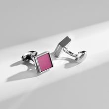 Load image into Gallery viewer, UJOY Cufflinks Fuchsia Elegant Cufflink with Presentation Box for Business Dinner, Wedding Party