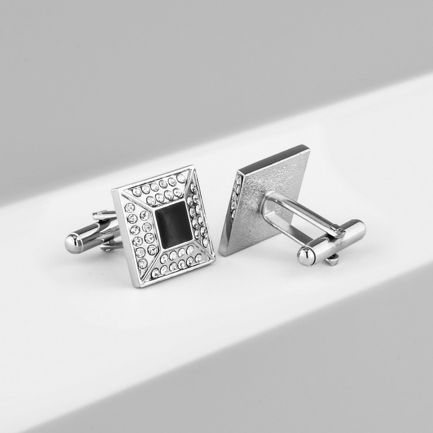 UJOY Cuff Links Classic Tuxedo Shirt Cufflinks & Shirt Accessories Unique Business Groom Wedding Silver Jewelry Gift for Men