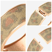Load image into Gallery viewer, UJOY Cloisonne Bracelet Openable Hinge Gold Cuff Bangle Jewelry Gift for Women
