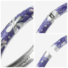 Cargar imagen en el visor de la galería, UJOY Vintage Bracelet Colorful Cloisonne Women Girls Hinged Bangles Enameled Bracelets