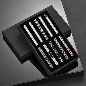 UJOY Tie Clips Set for Men Tie Bar Clip Black Silver-Tone Gold-Tone for Wedding Business with Gift Box
