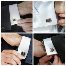 Load image into Gallery viewer, UJOY Cufflinks Combo Set Business Parts Necktie Pins Bars Cuff Links Box for Men