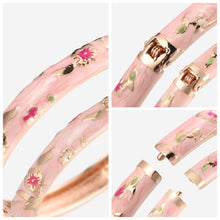 Cargar imagen en el visor de la galería, UJOY Designer Indian Style Cloisonne Bracelets Openable Cuff Enameled Bangles Set Jewelry Gift for Women Packed in Box 55A111-55B31