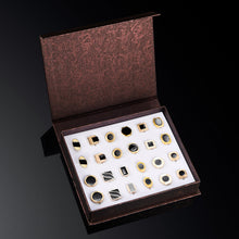 Load image into Gallery viewer, UJOY Cufflinks Combo Set Business Parts Necktie Pins Bars Cuff Links Box for Men
