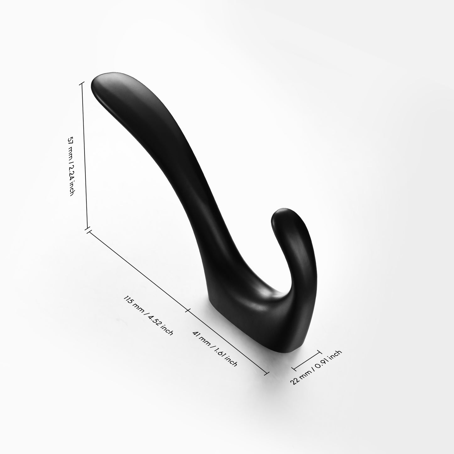 SARIHOSY Wall Hook Matte Black Wall Hook Clothes Hook Towel Hook Coat Rack for Multifunctional Hook Bathroom Accessories 822