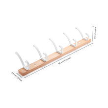 Load image into Gallery viewer, SARIHOSY Wall Hanger Wood Wall Hook Coat Clothes Holder White Coat Rack Home Wall Hook Bathroom Accessories Hook Accessories