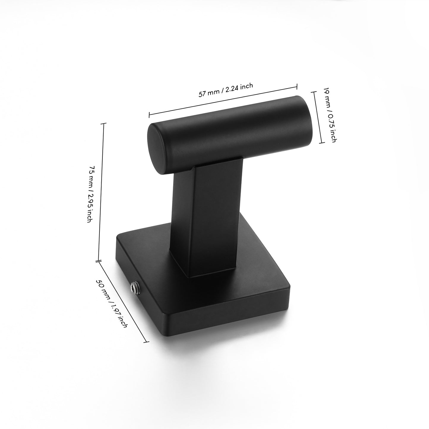 SARIHOSY Black Stainless Steel Towel Hook Wall Hook Bathrobe Hook for Bathroom Kitchen Storage Hook 202-5-BK