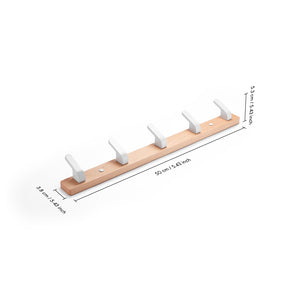SARIHOSY Wood Wall Hooks Coat Clothes Holder for Bathroom Kitchen Bedroom Hallway Hanger Wall Hook Wall Hanging Coat Rack 119-5