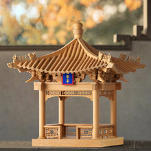 Load image into Gallery viewer, SARIHOSY Forbidden City Imperial Garden Ningxiang Pavilion Mortise and Tenon Buildings Block Mini Version for Adults and Teenagers