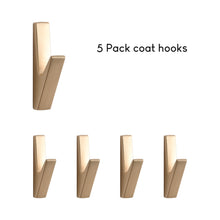 Cargar imagen en el visor de la galería, SARIHOSY 5Pcs Wall Hook Bathroom Accessories Coat Hook Towel Hook Creative for Key Hat Bag Home Decorative Hooks