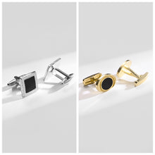 Load image into Gallery viewer, UJOY Cufflinks Combo Set Business Parts Necktie Pins Bars Cuff Links Box for Men