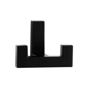 SARIHOSY Wall Hook Coat Hook 5 Pcs Black Matt Double Hooks for Entryway Kitchen Bathroom Heavy Duty Hook Bathroom Accessories