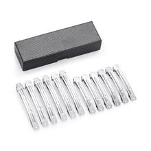 Load image into Gallery viewer, UJOY French Barrettes - DIY Basics Hair Clips, Metal Hair Grips Accessory, Silver Hair Barrettes - 12Pcs for Size 3&quot;&amp;4&quot; Hairdressing Clips, Valentine Day Gifts for Her