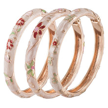 Cargar imagen en el visor de la galería, UJOY Hinge Bangle Enamel Colorful India Trendy Accessories Fashion Jewelry 55B06