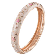 Cargar imagen en el visor de la galería, UJOY 2 Pcs Bracelet Set Gold Nude Color Enamel Cuff Bangle Birthday Gift For Women 55A82