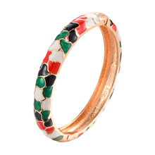 Load image into Gallery viewer, UJOY Hinge Enamel Bracelets For Women Geometric Female Bangles Women&#39;s Accessories Bracelets On Hand Mother Day&#39;s Gift Christmas