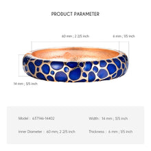 Cargar imagen en el visor de la galería, UJOY Enameled Bangle On Hand Geometric Bracelets For Women Cuff Femal Bangles Classic Designer Jewelry Accessories Vintage Gifts