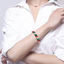 Load image into Gallery viewer, UJOY Hinge Enamel Bracelets For Women Geometric Female Bangles Women&#39;s Accessories Bracelets On Hand Mother Day&#39;s Gift Christmas