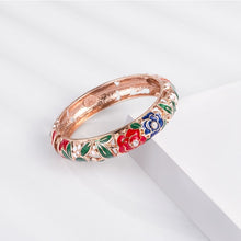 Load image into Gallery viewer, Chinese Characteristics Cloisonne Bracelet Exquisite Rose Modelling Nice Ladies Wear Temperament Against Bangles Accessories