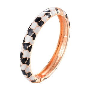 UJOY Hinge Enamel Bracelets For Women Geometric Female Bangles Women's Accessories Bracelets On Hand Mother Day's Gift Christmas