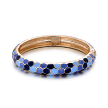Cargar imagen en el visor de la galería, UJOY Unique Elegant Bangles High Quality Bracelet Cuff Blue Latest 55A48