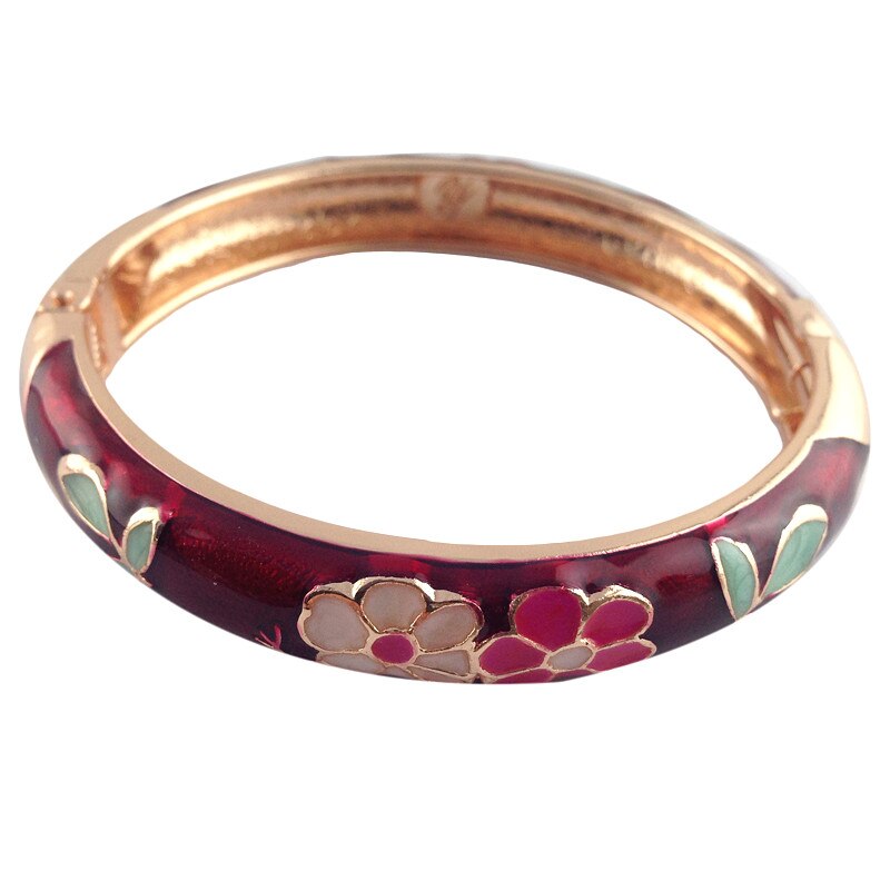 Bracelet New Fashion Jewelry Women Gift Classic Bangles High Quality Gift Flower Cuff 55A42
