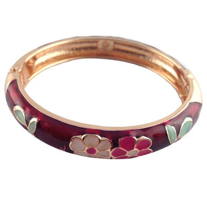Bracelet New Fashion Jewelry Women Gift Classic Bangles High Quality Gift Flower Cuff 55A42