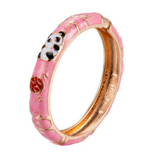 Cargar imagen en el visor de la galería, Ujoy Bracelet Lovely China Panda Bangle Fashion Jewelry Girl&#39;s Accessories Baby&#39;s Gift Enamel Hinge Colorful 55D01