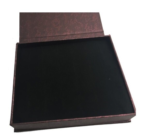 UJOY 12 pair Chinese Red Pattern classic cufflinks storage box Paper made Velvet inner gift box CTB201
