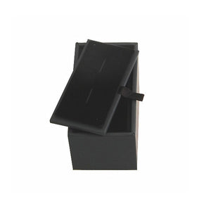 UJOY Black color cufflinks box Paper made Velvet inside gift box carrying cases CTB007