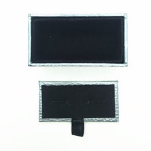 Load image into Gallery viewer, UJOY silver Cufflinks Box high quality Velvet inside Carring Cases Jewelry Gift Box