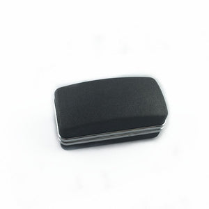 UJOY Black cufflinks boxes for man shinning classic design plastic box velvet inner high quality gift box CTB015