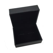 Cargar imagen en el visor de la galería, UJOY plastic black cufflinks box jewelly box good quality fashion accessories box CTB009