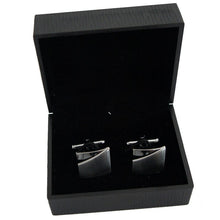 Cargar imagen en el visor de la galería, UJOY plastic black cufflinks box jewelly box good quality fashion accessories box CTB009