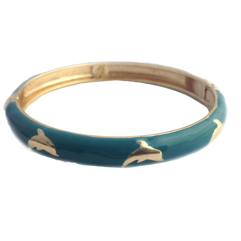 Cute Dolphin Bangle Lovely Bracelet Women's accessories Fashion Jewelry Summer Accessories Enamel 55B45