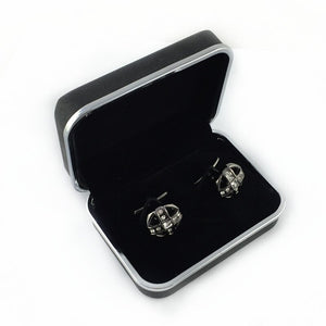 UJOY Black fashion cufflinks box shinning classic design CTB014