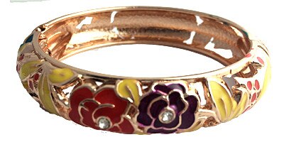Chinese Characteristics Cloisonne Bracelet Exquisite Rose Modelling Nice Ladies Wear Temperament Against Bangles Accessories
