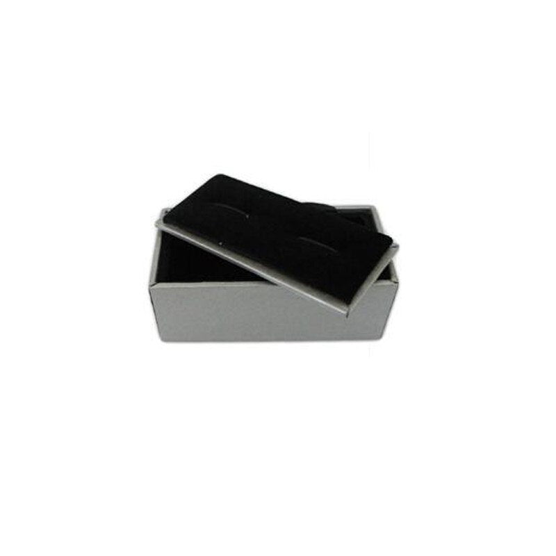 UJOY silver Cufflinks Box high quality Velvet inside Carring Cases Jewelry Gift Box CTB040