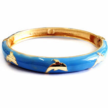 Load image into Gallery viewer, Cute Dolphin Bangle Lovely Bracelet Women&#39;s accessories Fashion Jewelry Summer Accessories Enamel 55B45