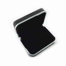 Load image into Gallery viewer, UJOY Black cufflinks boxes for man shinning classic design plastic box velvet inner high quality gift box CTB015